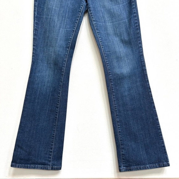 Levi's 515 Boot Cut Embellished Pocket Dark Wash Denim Jeans, Size 8 Long - Picture 4 of 9